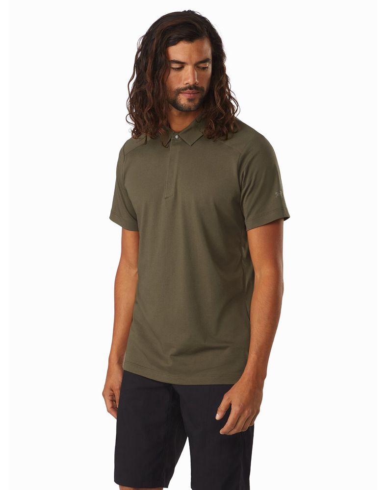 Arc'teryx Eris Polo Shirt Mens - Brown