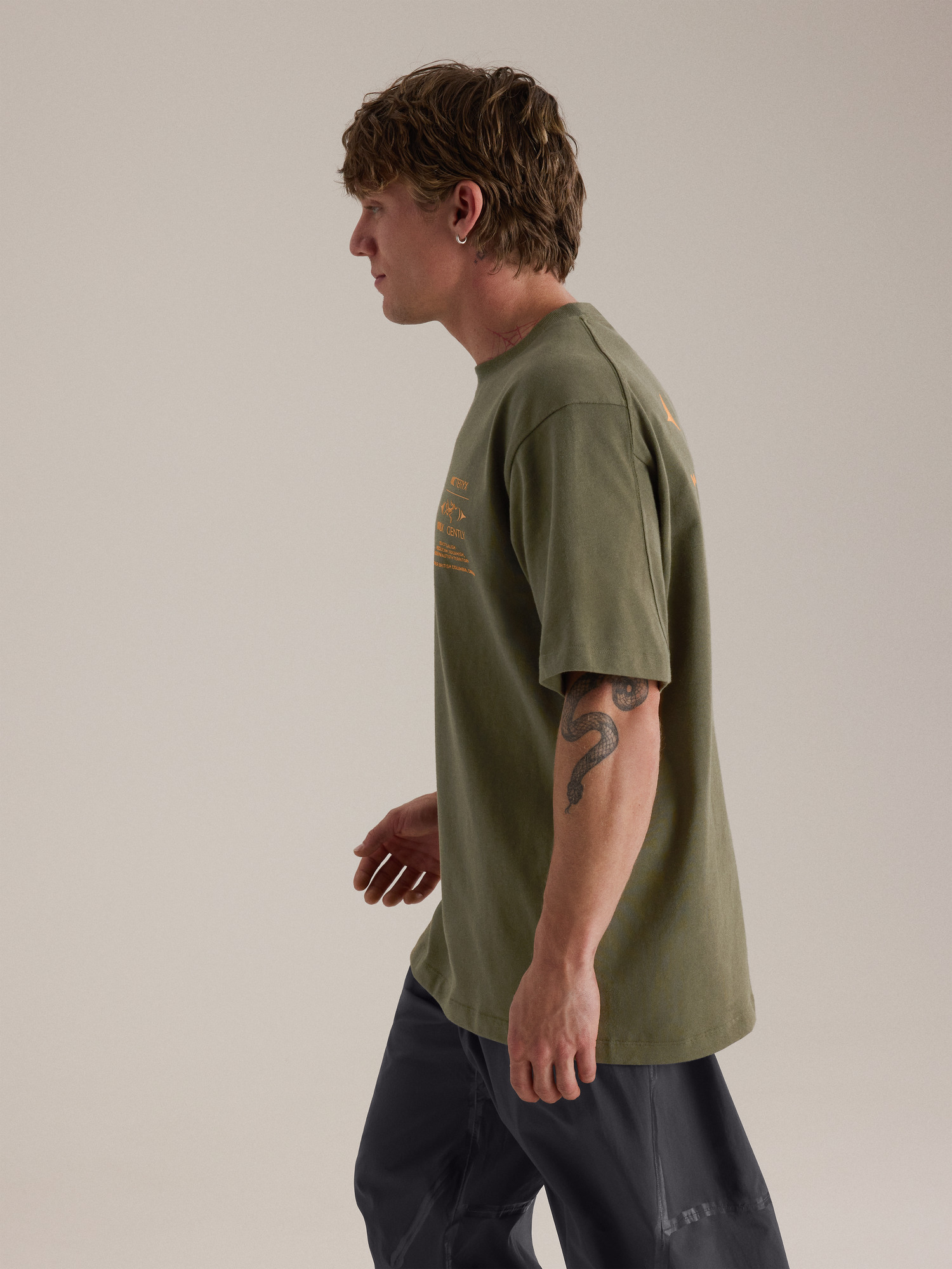 Walk Gently Cotton Cedar Bark Shirt SS Men's