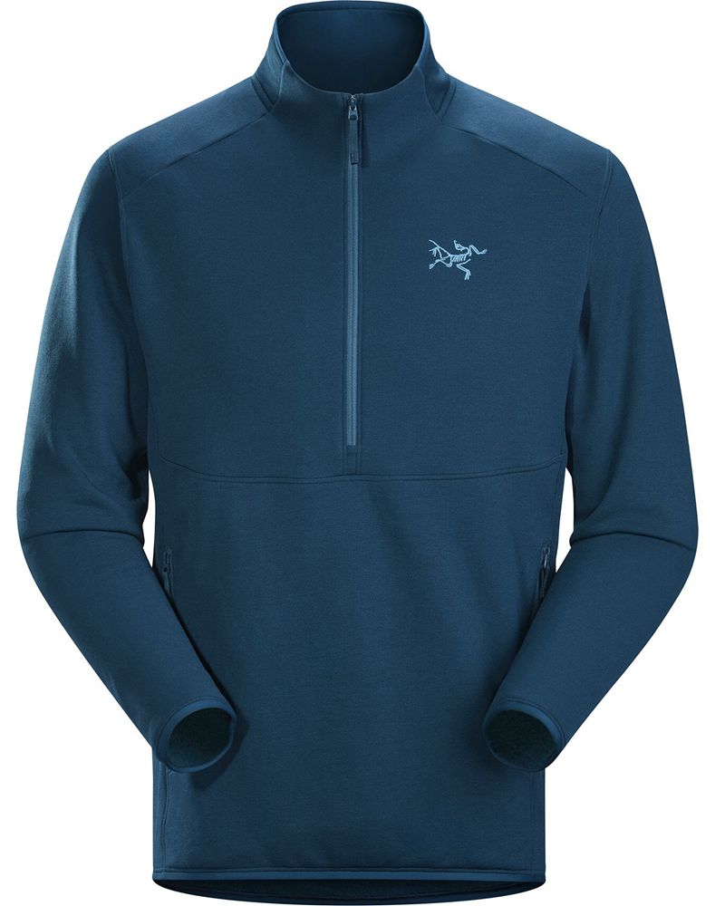 Arc'teryx Kyanite AR 1/2 Zip Neck Fleece Mens - Blue