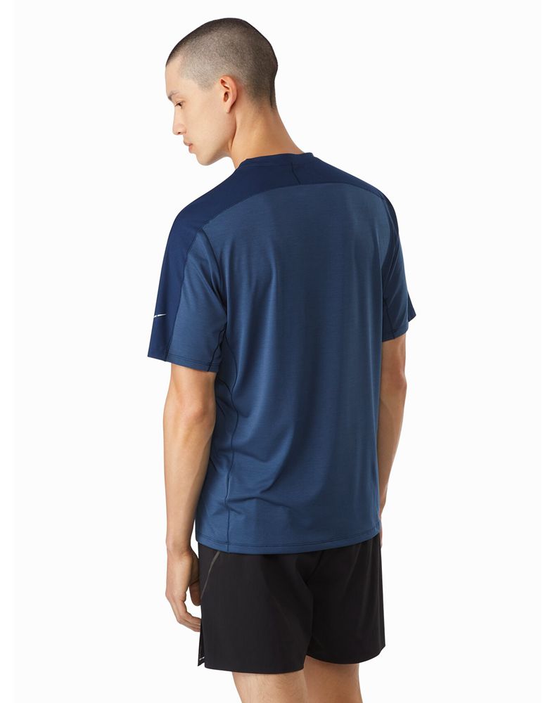 Arc'teryx Motus Comp SS T-Shirt Mens - Blue