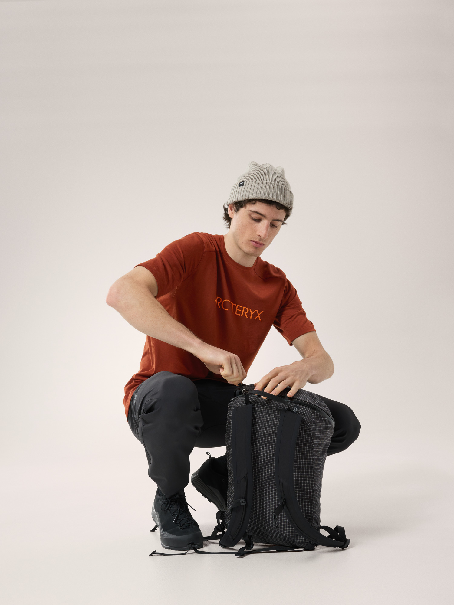 Ionia Merino Wool Arc'Word Logo Shirt SS Men's