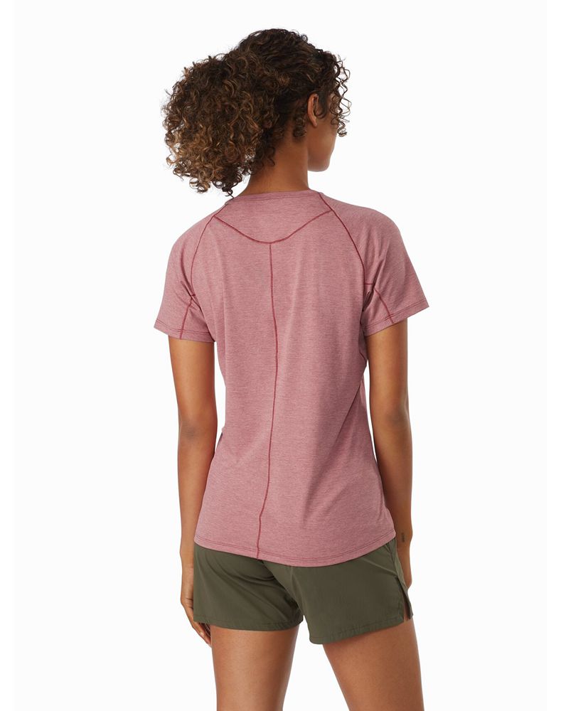 Arc'teryx Taema V-Neck SS T-Shirt Womens - Pink