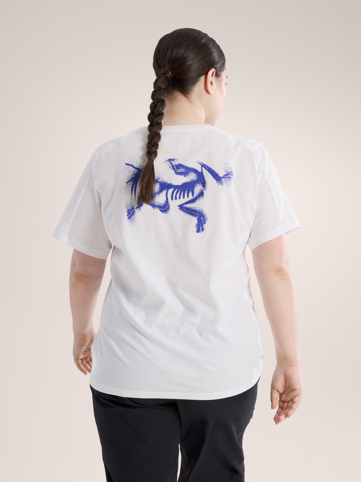 Kragg SL Cotton Blurred Bird Crew Shirt SS Women's