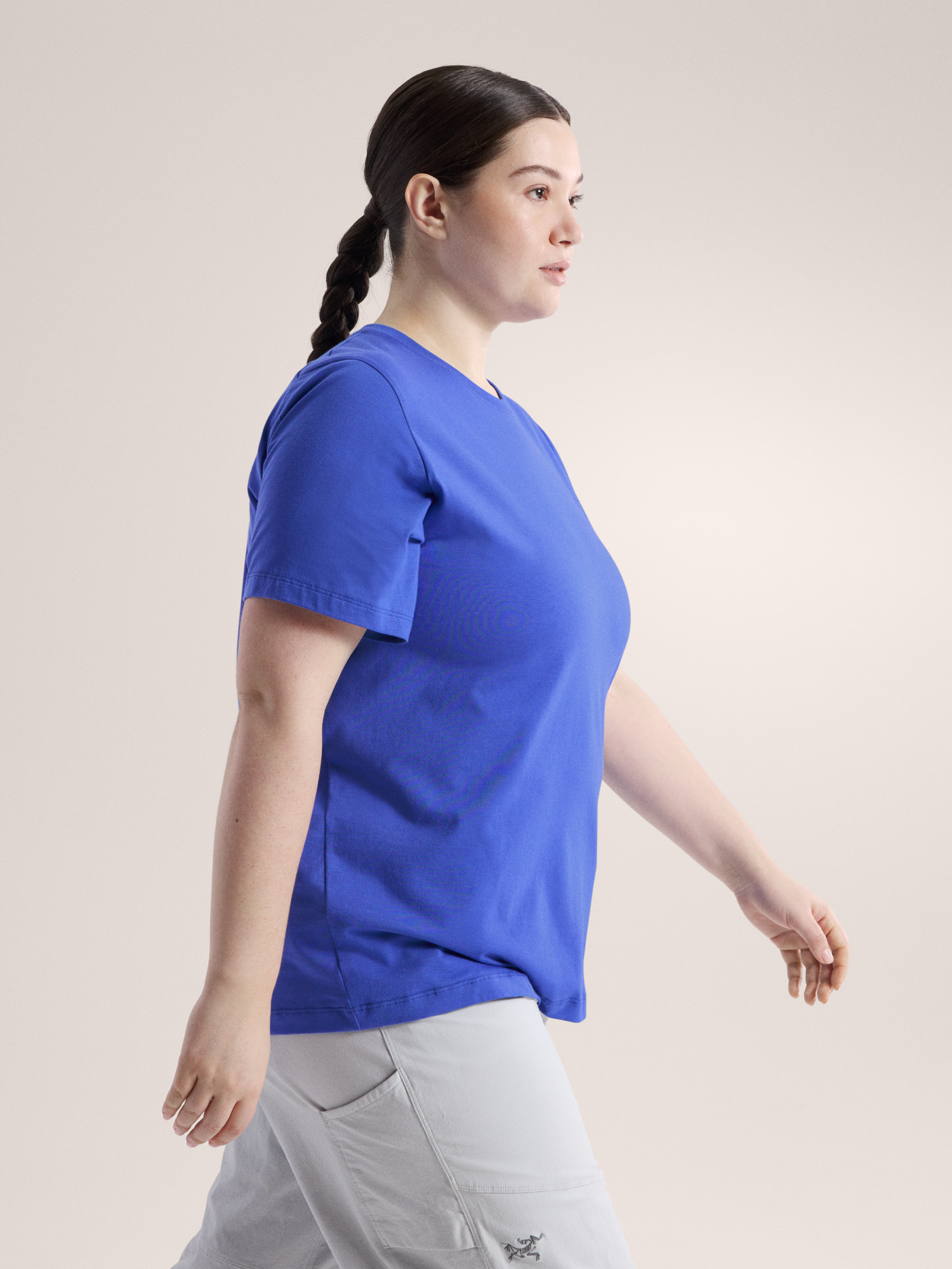 Kragg SL Cotton Emblem Crew Shirt SS Women's