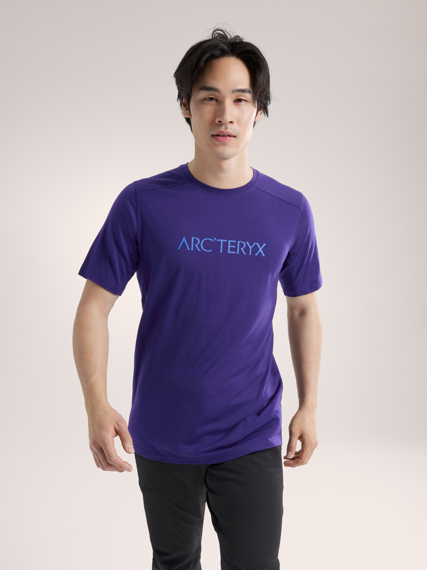 Ionia Merino Wool Arc'Word Logo Shirt SS Men's