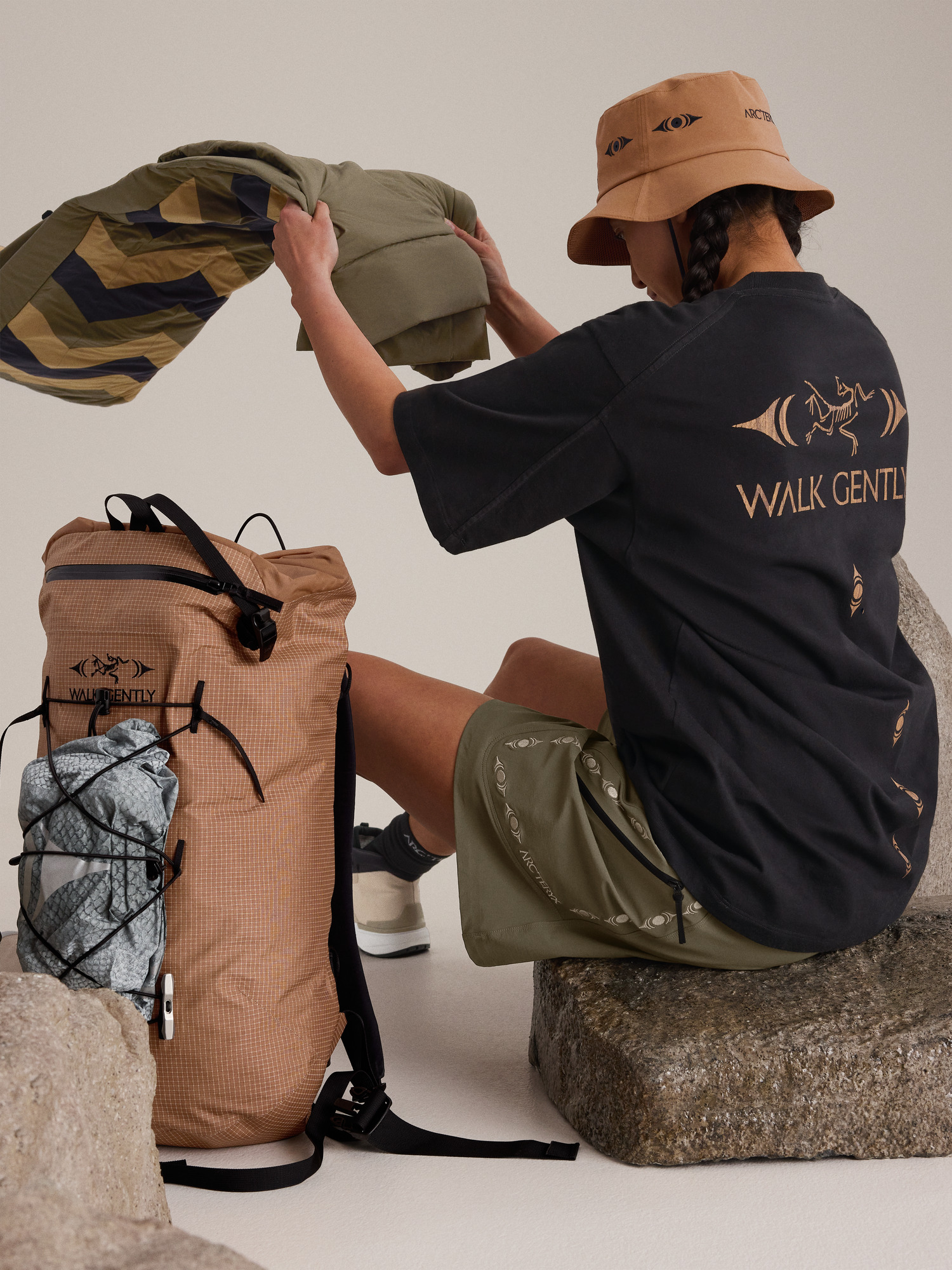 Walk Gently Cotton Cedar Bark Shirt SS Men's