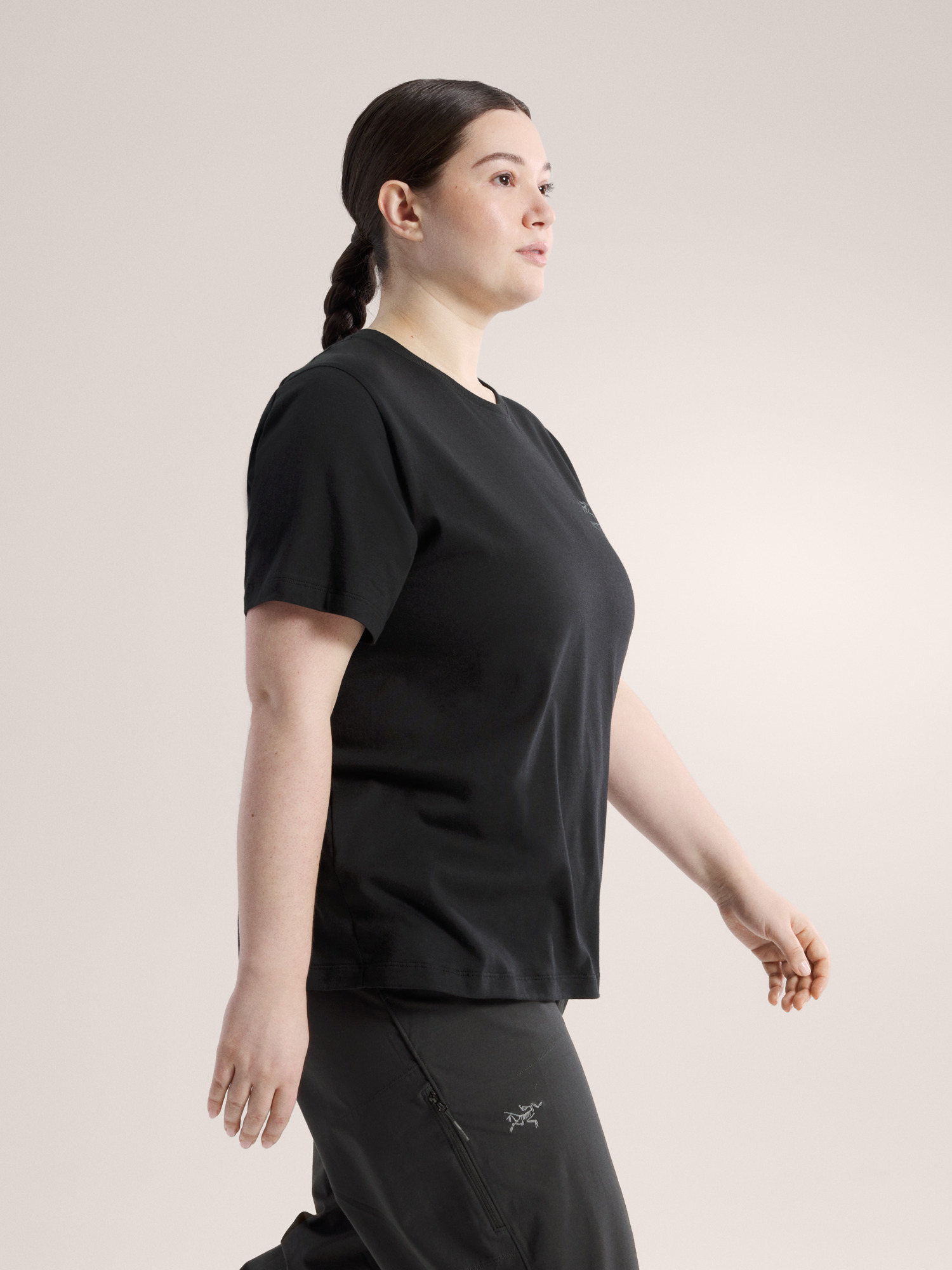 Kragg SL Cotton Emblem Crew Shirt SS Women's