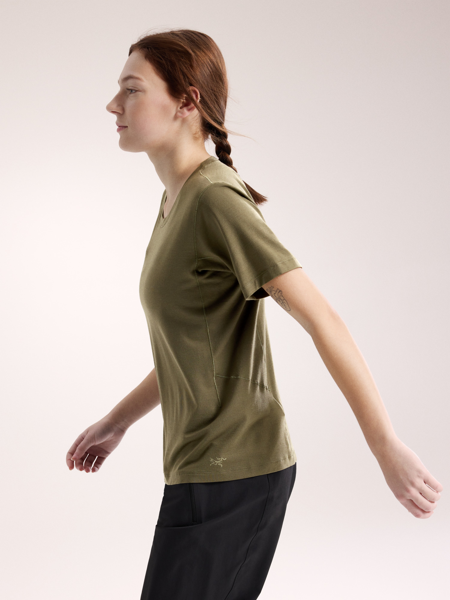 Lana Merino Wool Crew Shirt SS Women's