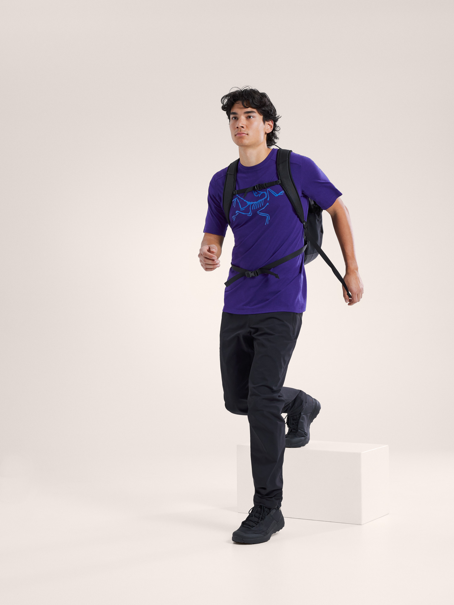 Ionia Merino Wool Logo Shirt SS Men's