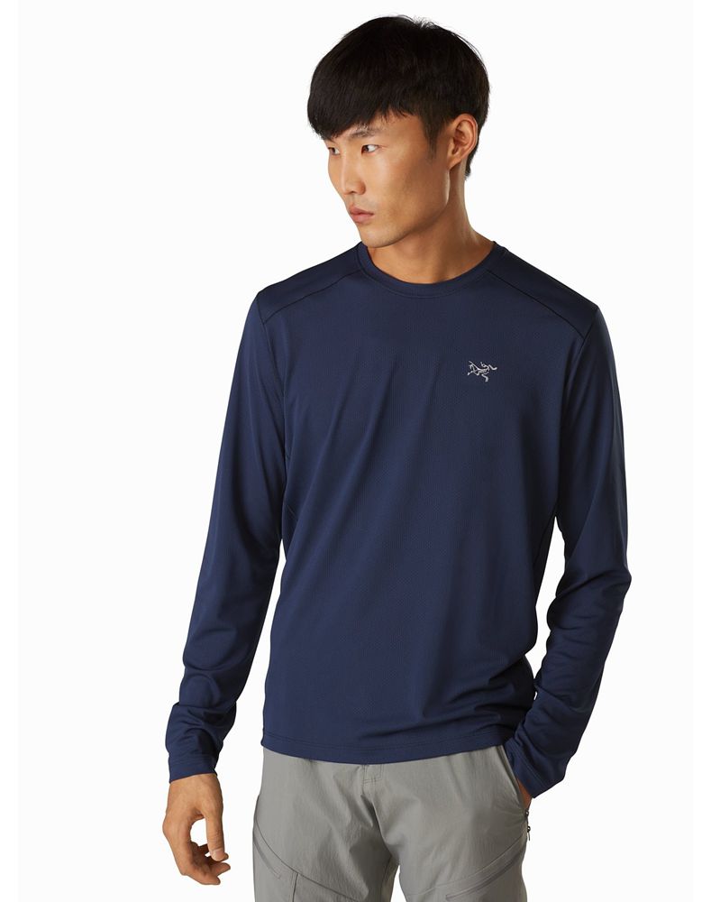 Arc'teryx Velox LS T-Shirt Mens - Blue