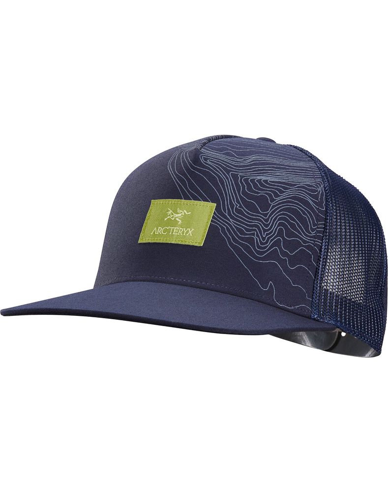Arc'teryx Topographical Trucker Hat Mens - Blue