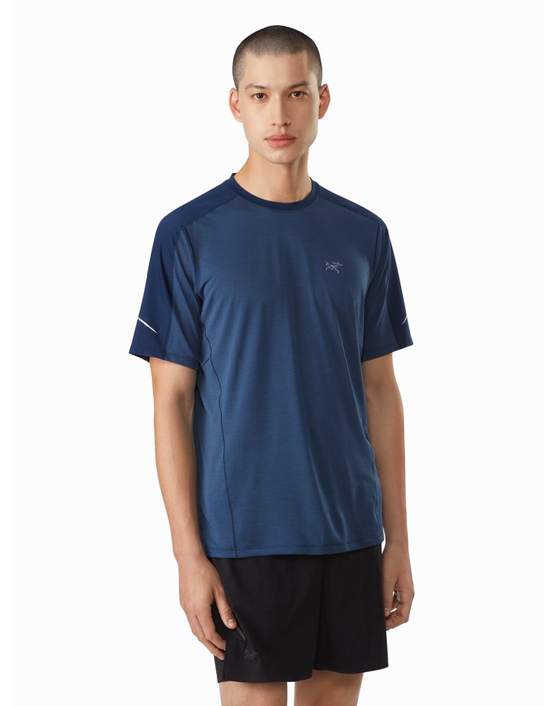 Arc'teryx Motus Comp SS T-Shirt Mens - Blue