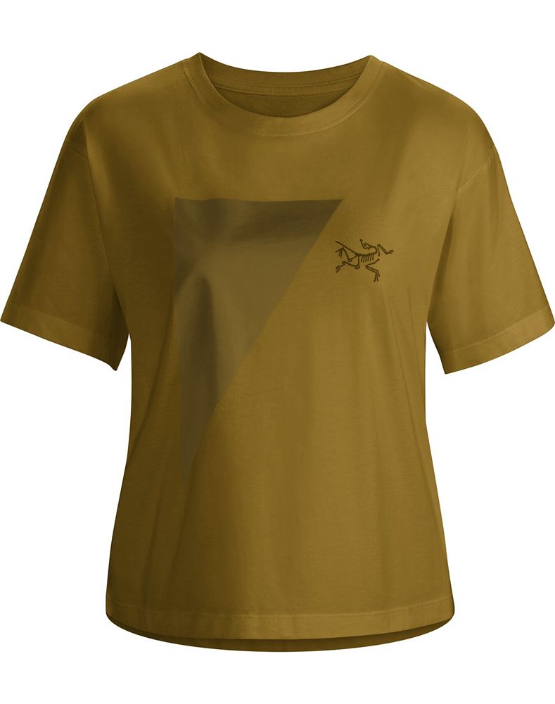 Arc'teryx Arc'postrophe Bird Crop T-Shirt Womens - Yellow