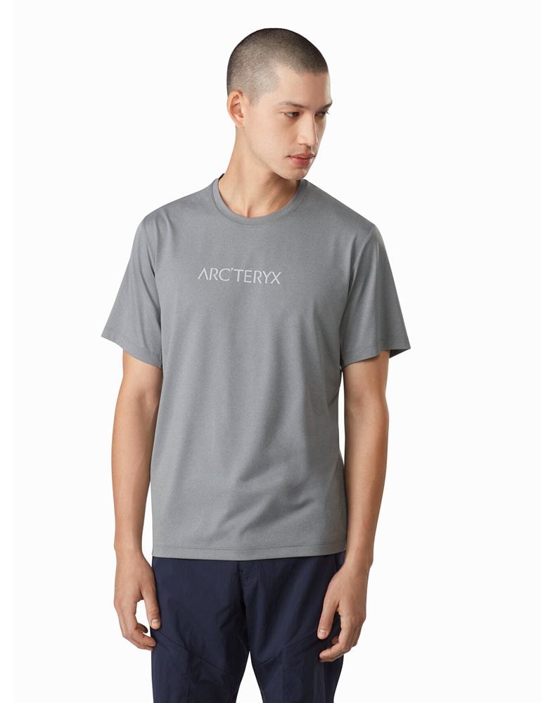 Arc'teryx Remige Word SS T-Shirt Mens - Grey