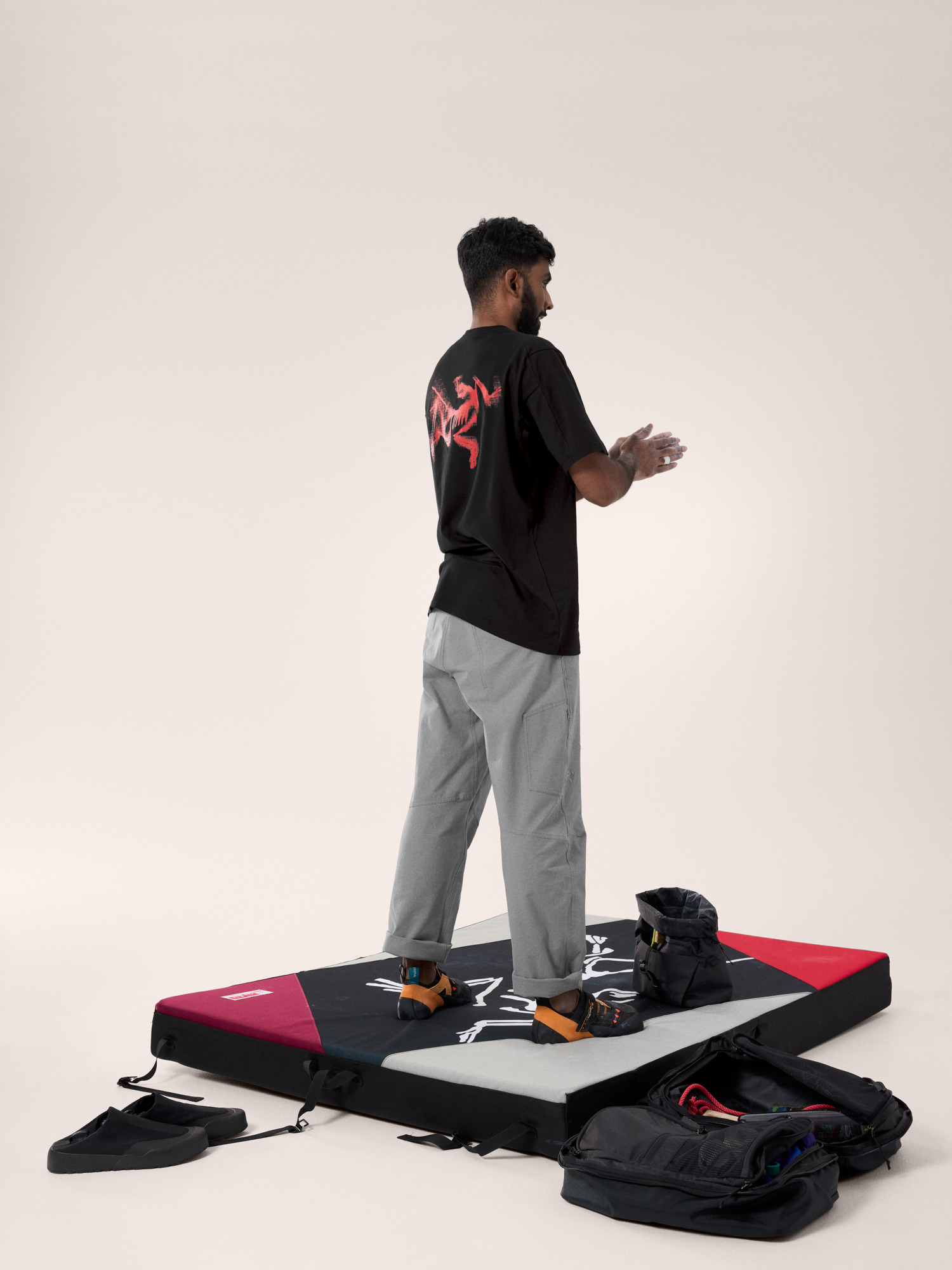 Kragg SL Cotton Blurred Bird Shirt SS Men's