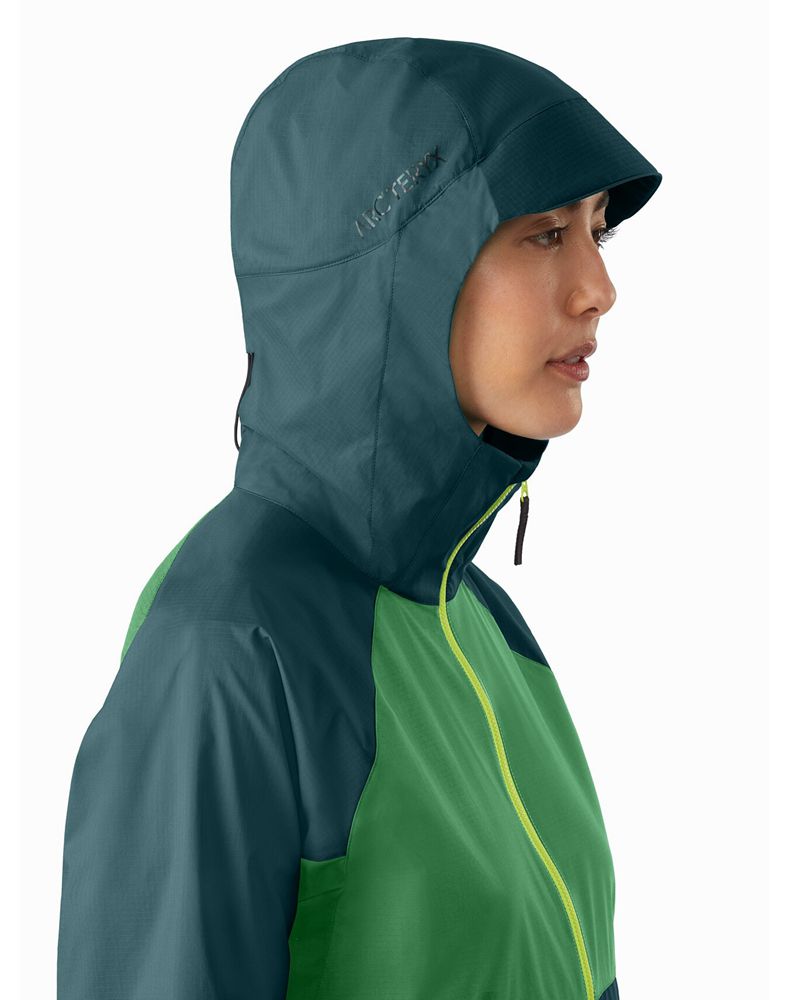 Arc'teryx Stowe Windshell ReBird Jacket Womens - Green