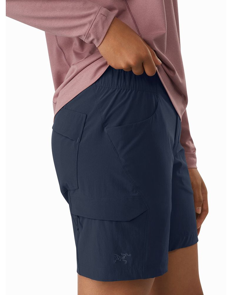 Arc'teryx Alroy 7 Shorts Womens - Blue
