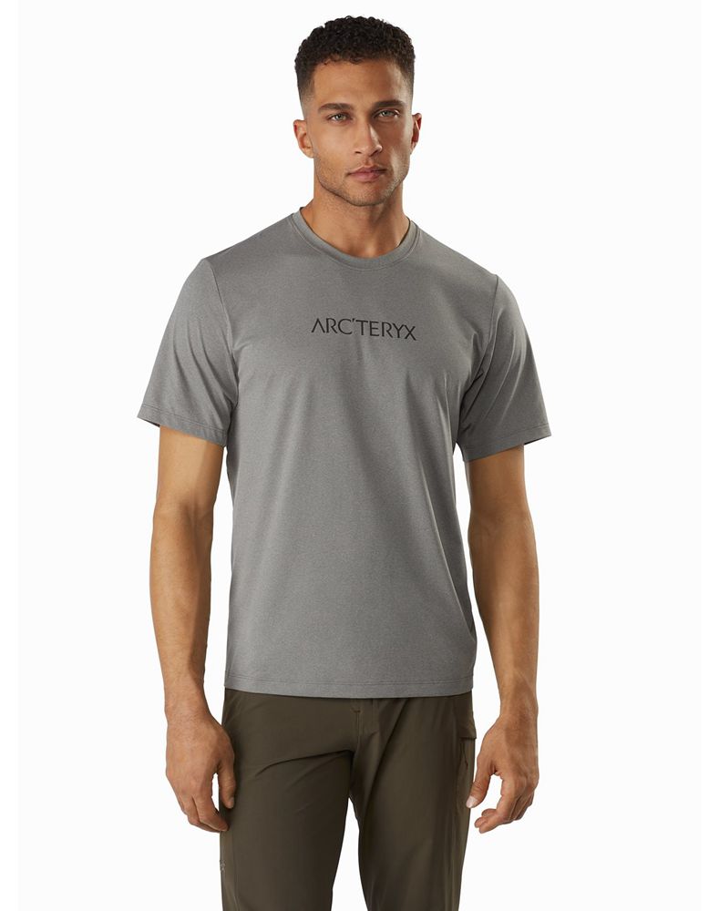 Arc'teryx Remige Word SS T-Shirt Mens - Grey