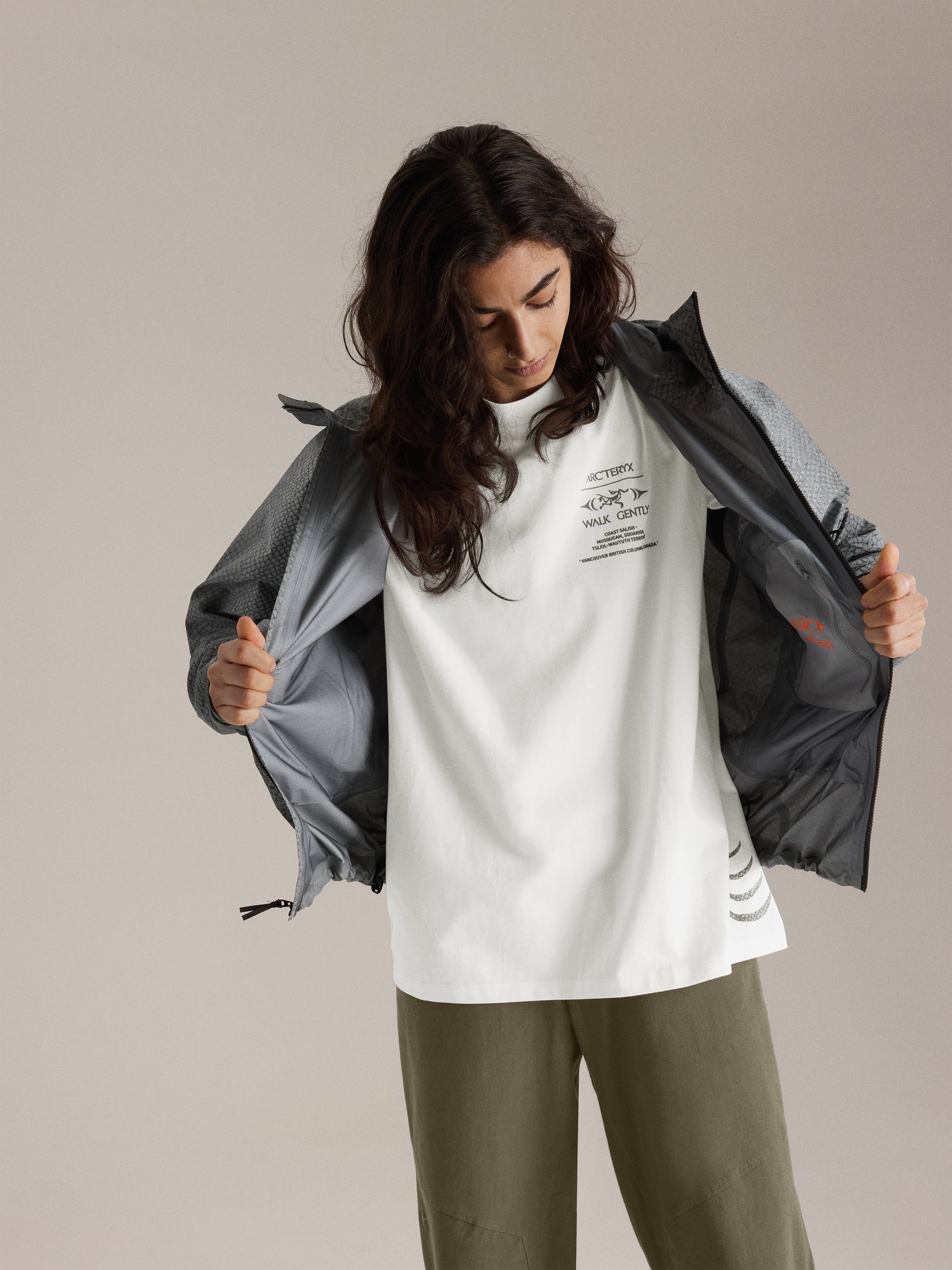 Walk Gently Cotton Salmon Skin Shirt SS Men's