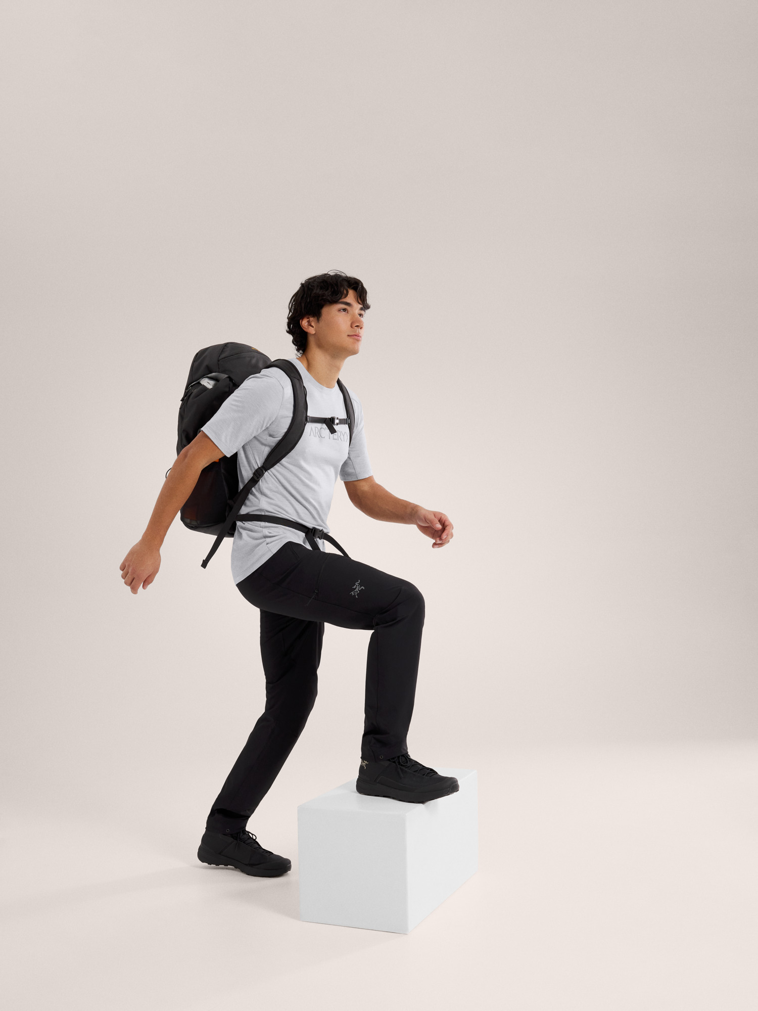 Ionia Merino Wool Arc'Word Logo Shirt SS Men's