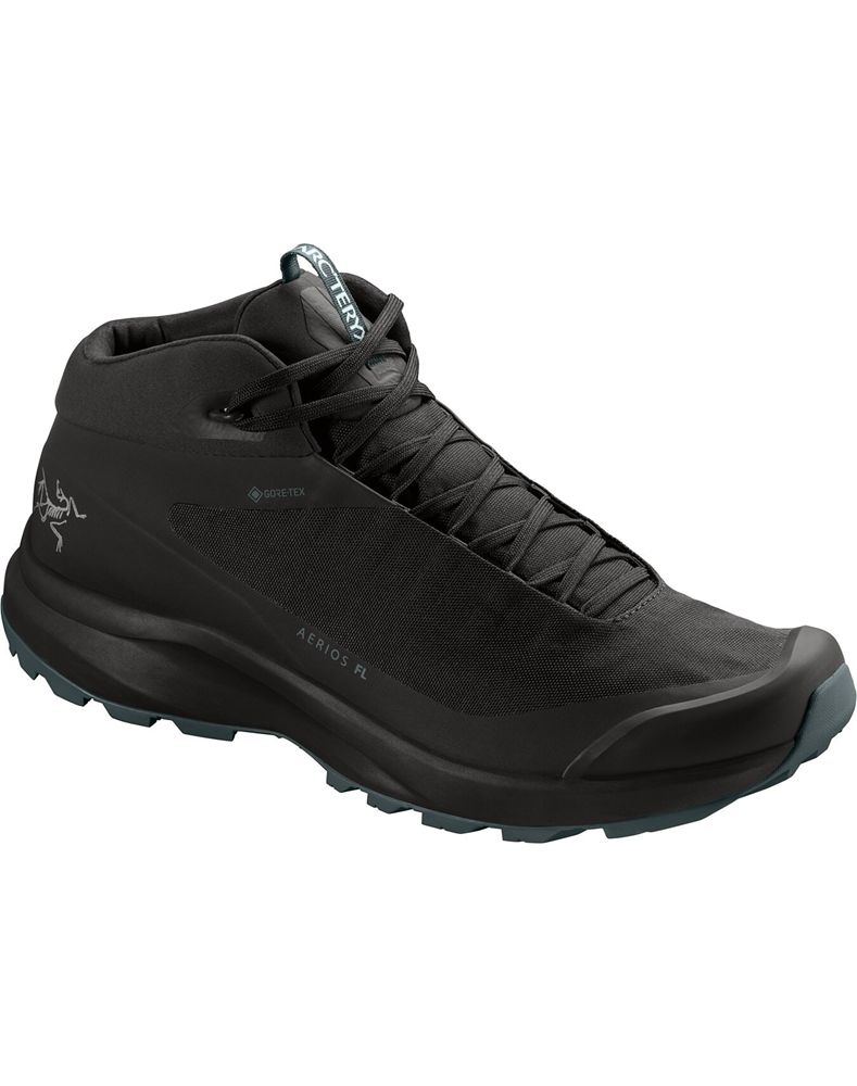 Arc'teryx Aerios FL Mid GTX Hiking Shoes Mens - Black