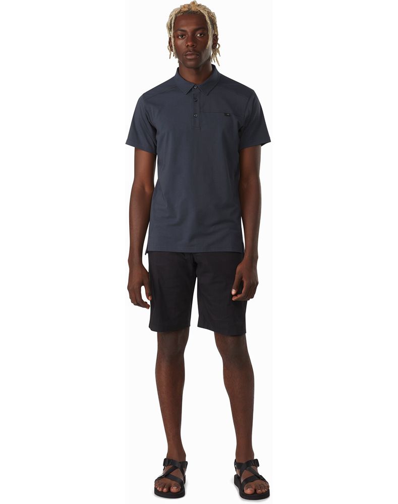 Arc'teryx Captive SS Polo Shirt Mens - Blue