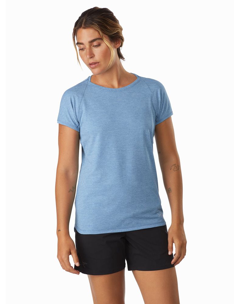 Arc'teryx Taema Crew Neck SS T-Shirt Womens - Blue