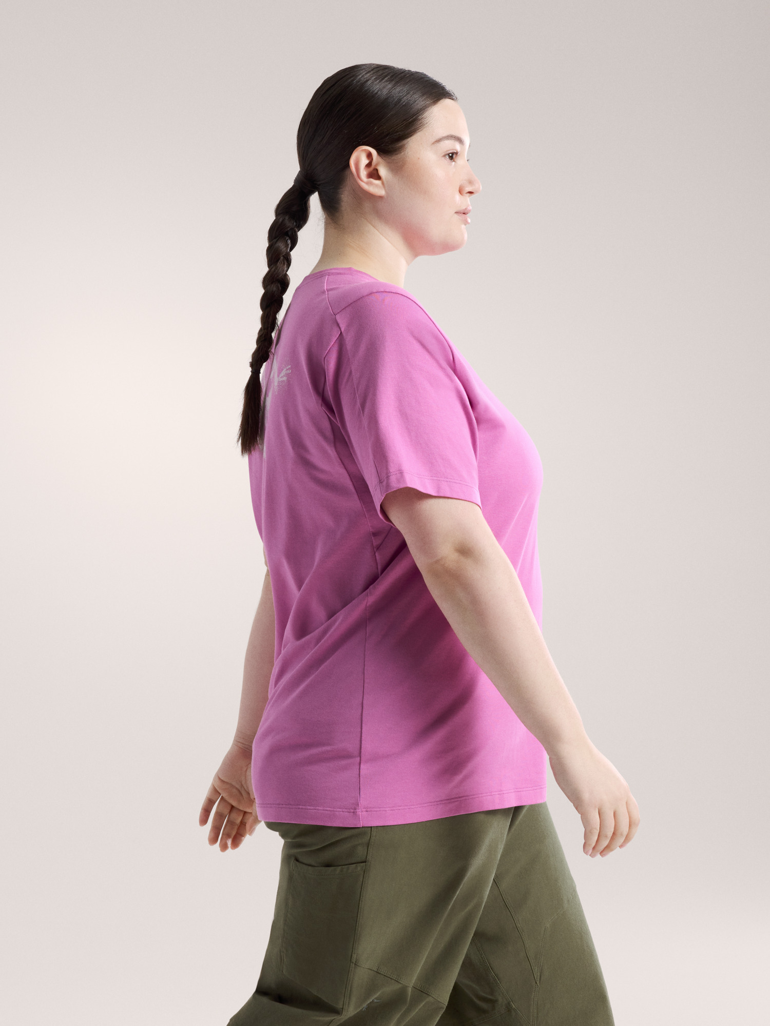 Kragg SL Cotton Blurred Bird Crew Shirt SS Women's