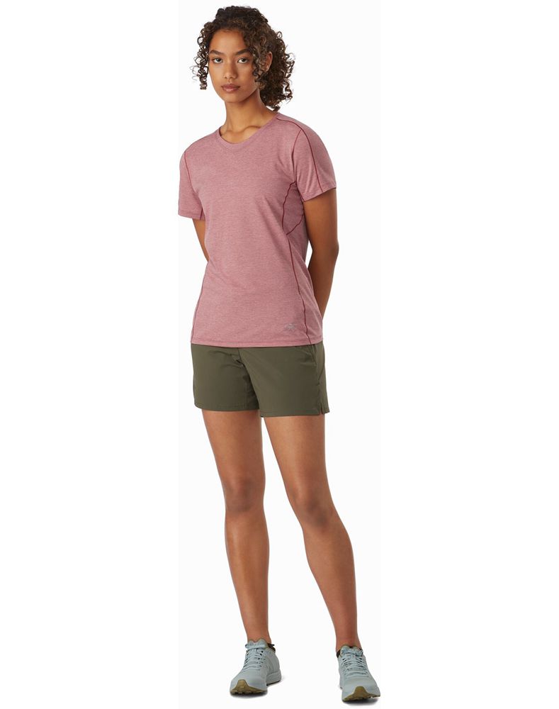 Arc'teryx Taema V-Neck SS T-Shirt Womens - Pink