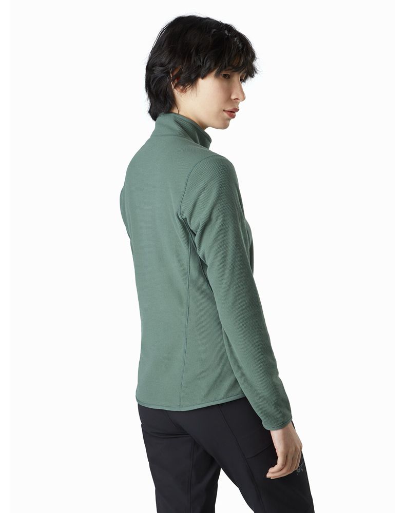 Arc'teryx Delta LT Zip Neck Pullover Womens - Green