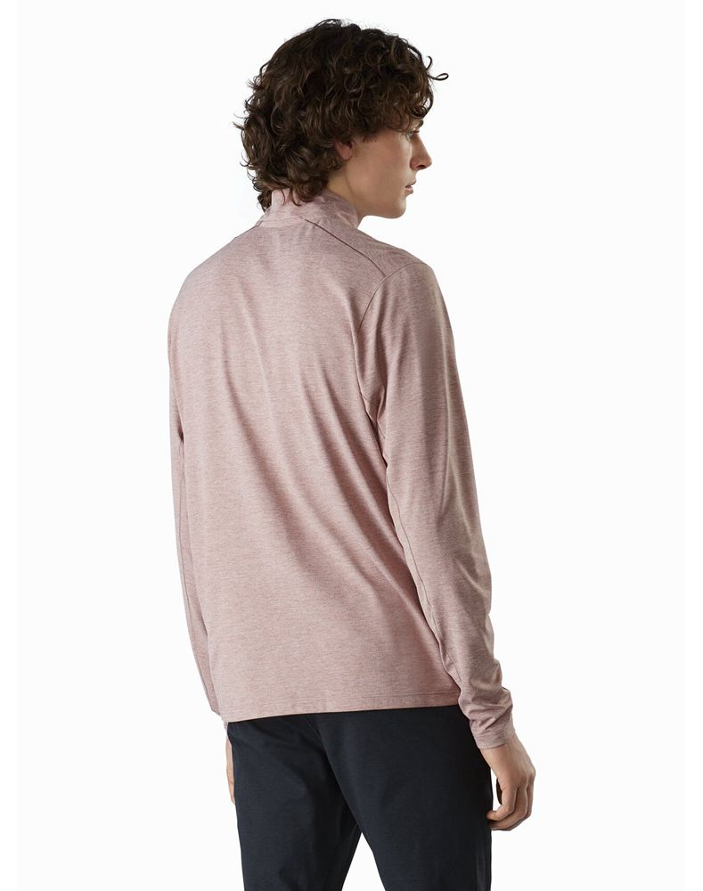 Arc'teryx Cormac Zip Neck LS T-Shirt Mens - Pink
