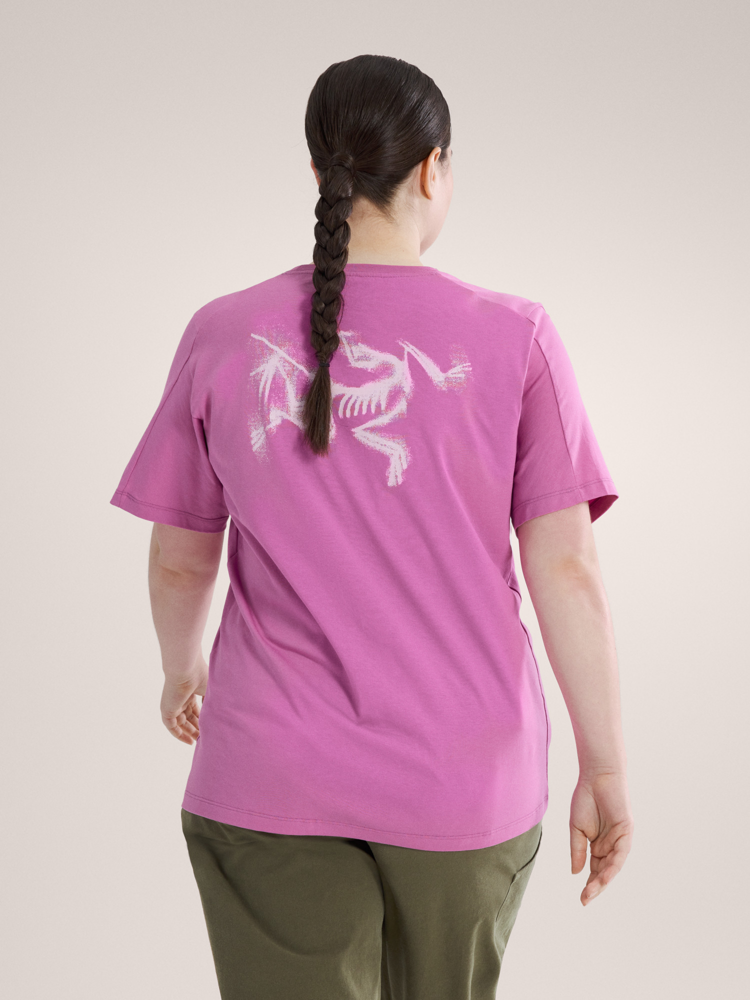 Kragg SL Cotton Blurred Bird Crew Shirt SS Women's