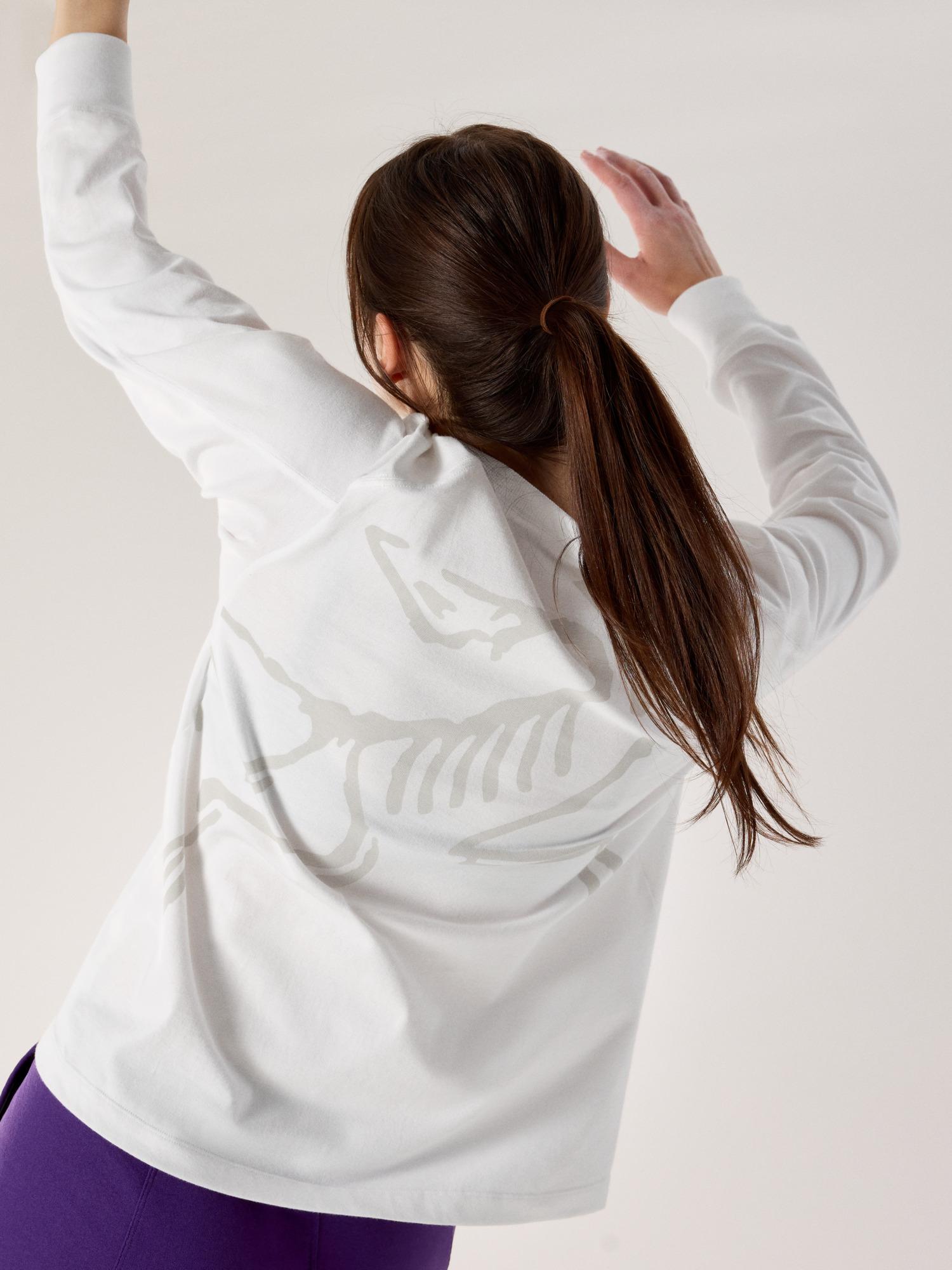 Kragg Cotton Bird Crew Neck Shirt LS Women's