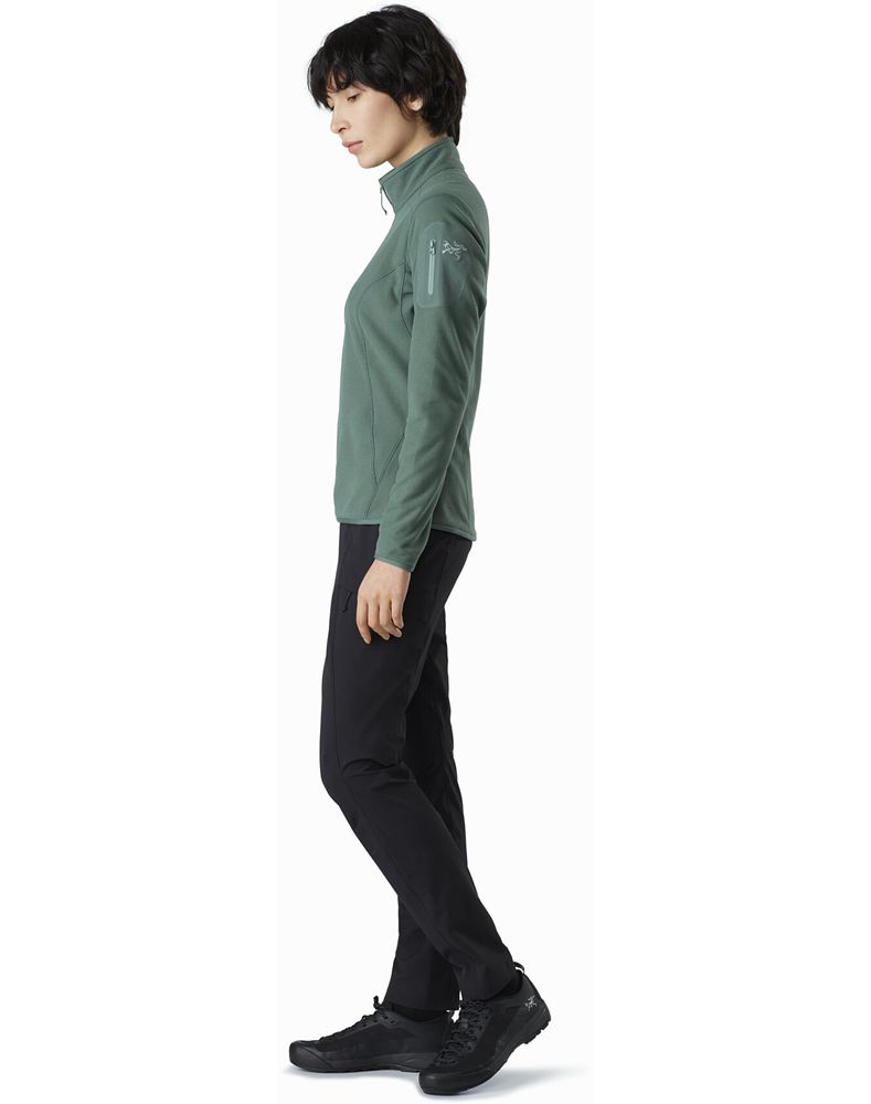 Arc'teryx Delta LT Zip Neck Pullover Womens - Green