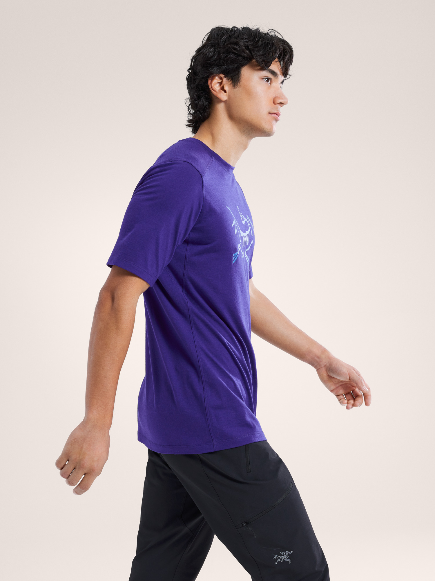 Ionia Merino Wool Logo Shirt SS Men's