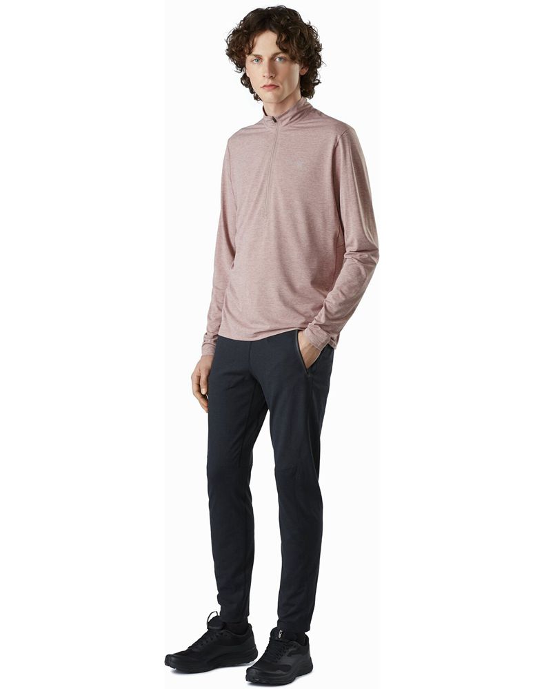 Arc'teryx Cormac Zip Neck LS T-Shirt Mens - Pink