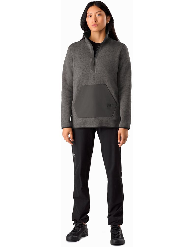 Arc'teryx Extravert 1/2 Zip Neck Fleece Womens - Grey