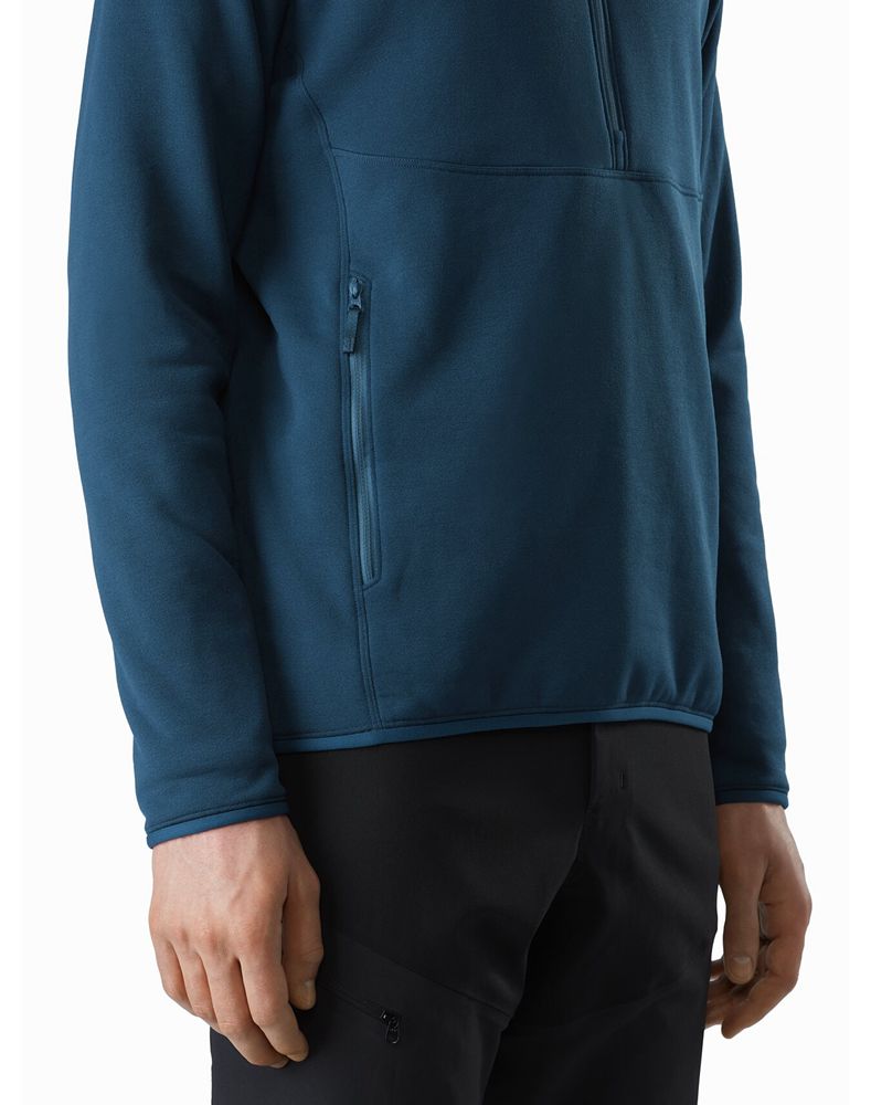 Arc'teryx Kyanite AR 1/2 Zip Neck Fleece Mens - Blue