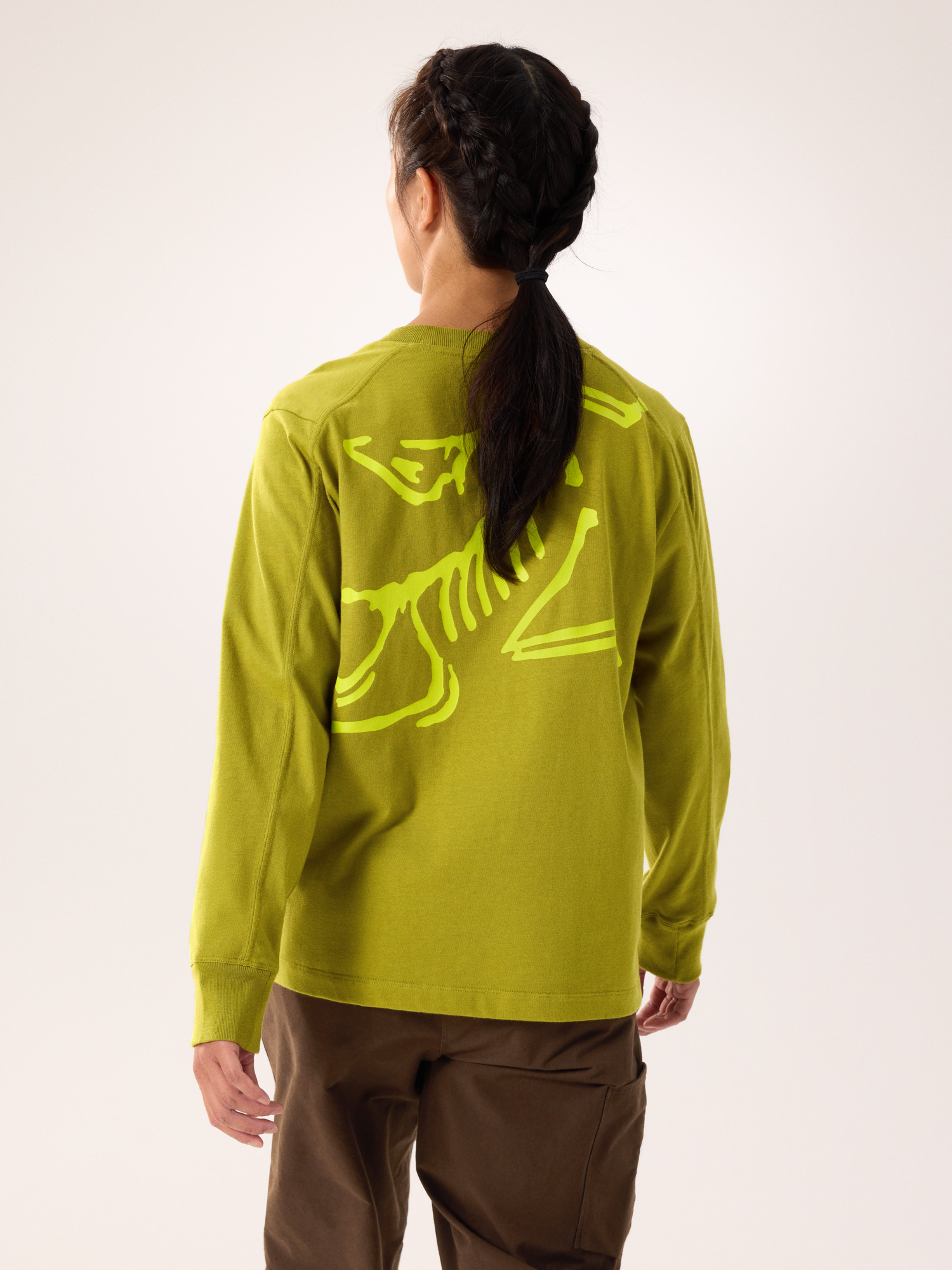 Kragg Cotton Bird Crew Neck Shirt LS Women's