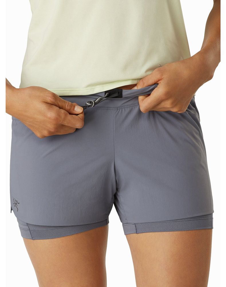 Arc'teryx Kapta 3.5 Shorts Womens - Grey
