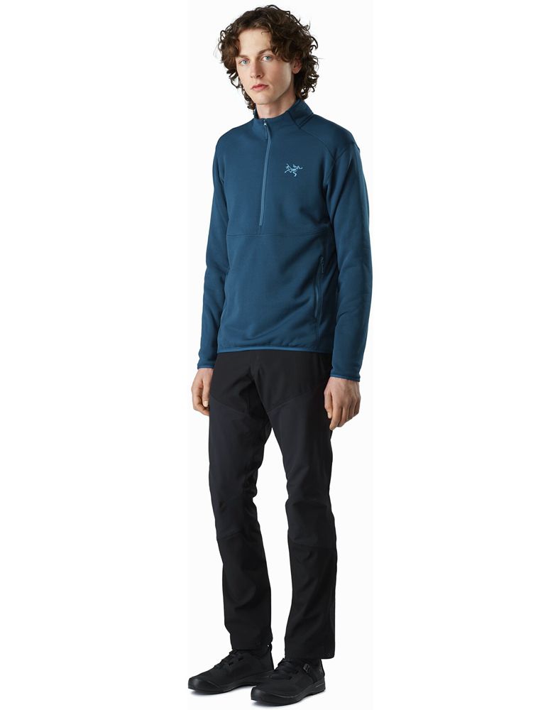 Arc'teryx Kyanite AR 1/2 Zip Neck Fleece Mens - Blue