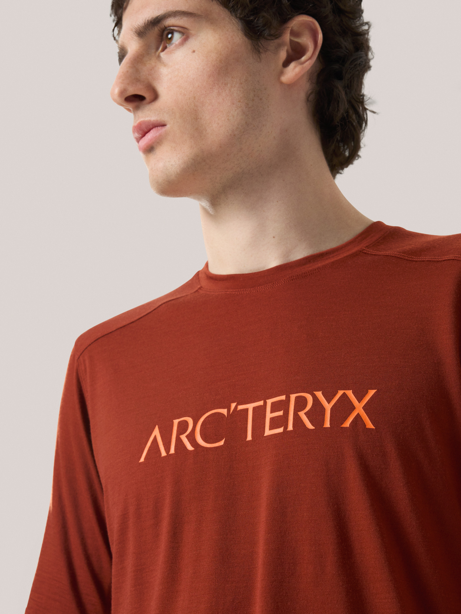 Ionia Merino Wool Arc'Word Logo Shirt SS Men's