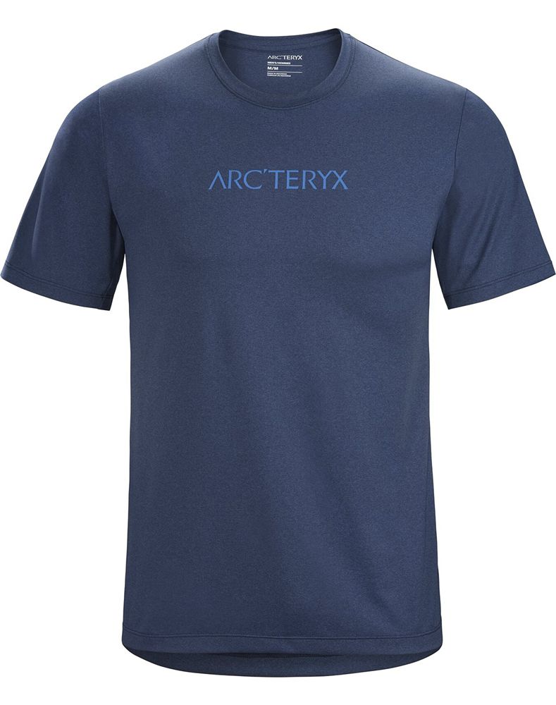 Arc'teryx Remige Word SS T-Shirt Mens - Blue