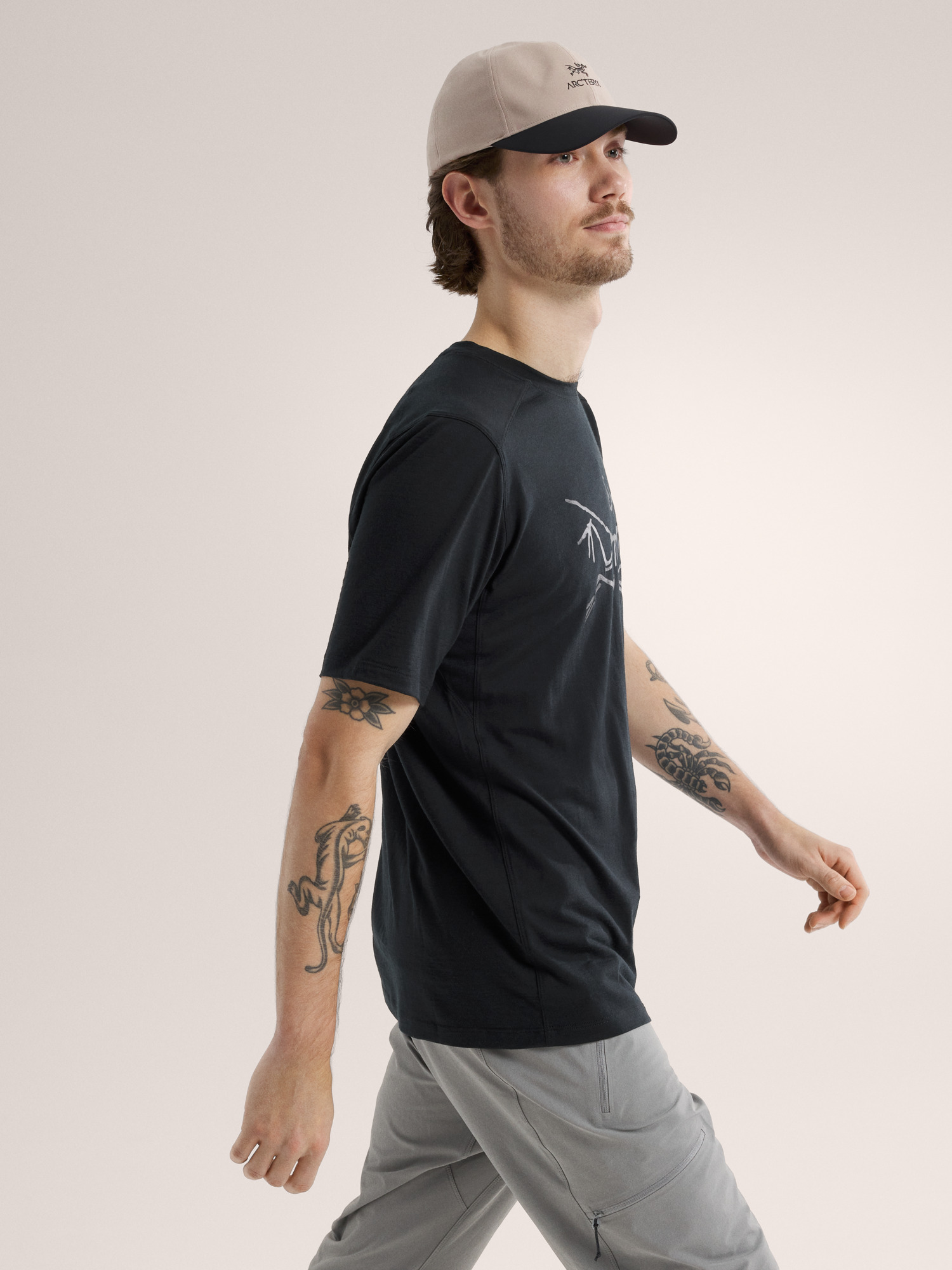 Ionia Merino Wool Logo Shirt SS Men's