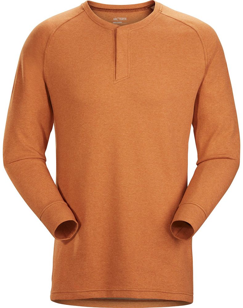 Arc'teryx Sirrus Henley LS T-Shirt Mens - Orange