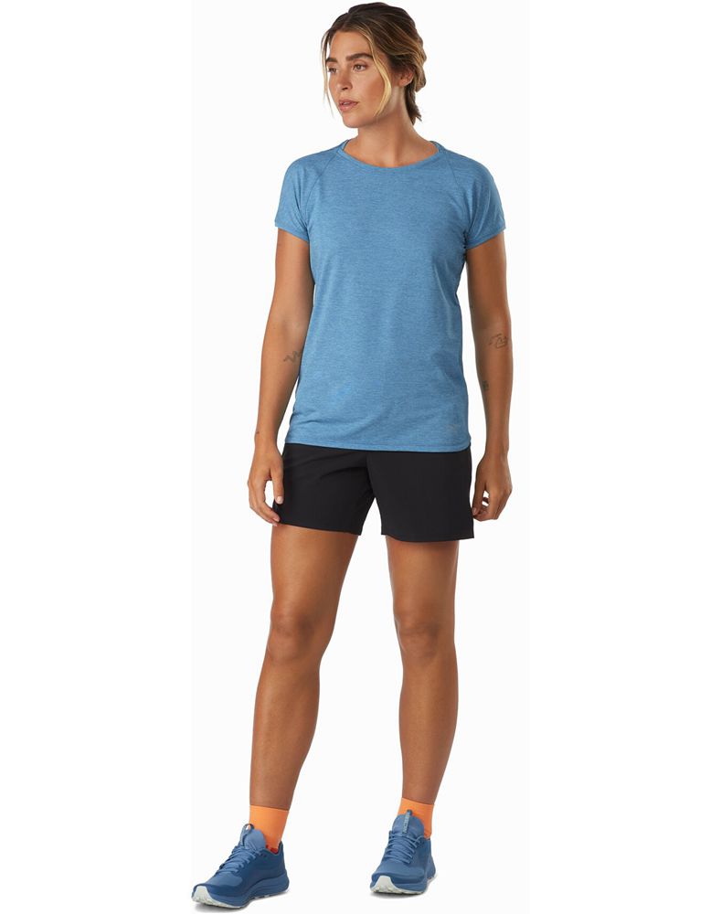 Arc'teryx Taema Crew Neck SS T-Shirt Womens - Blue