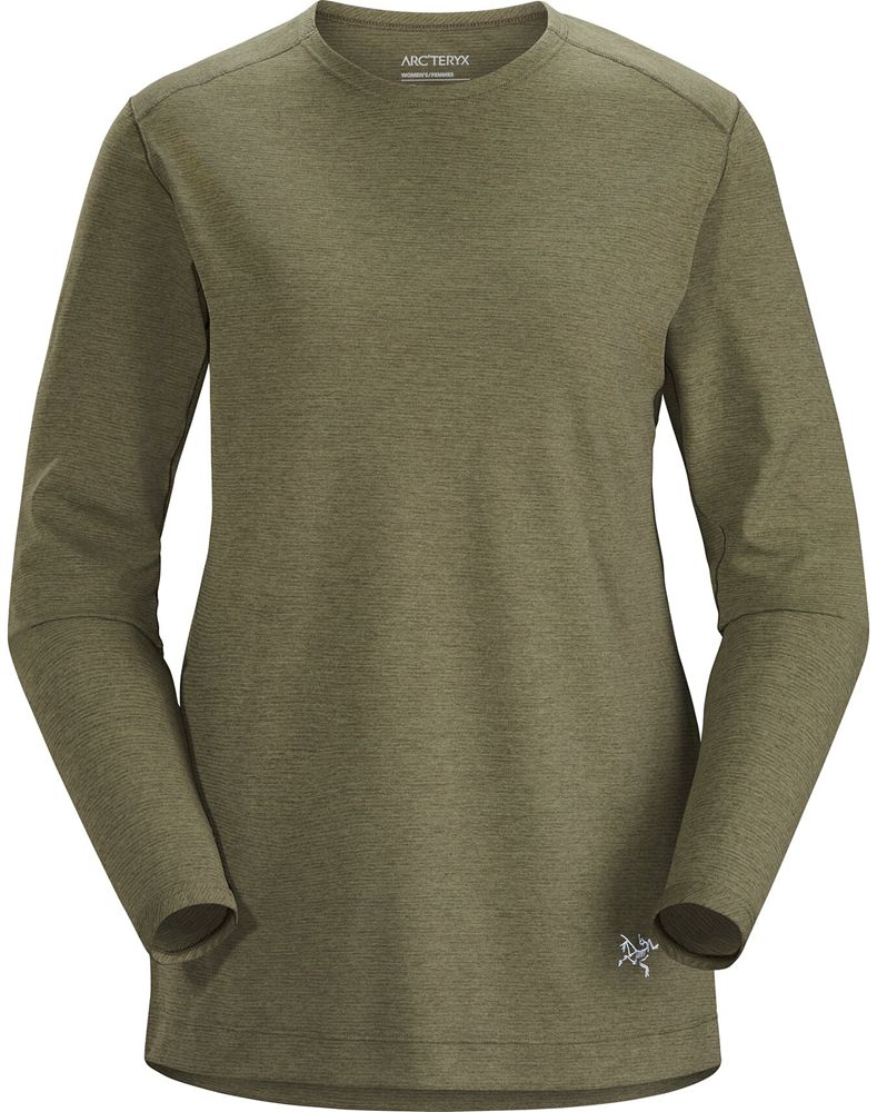 Arc'teryx Quadra Crew Neck LS T-Shirt Womens - Green