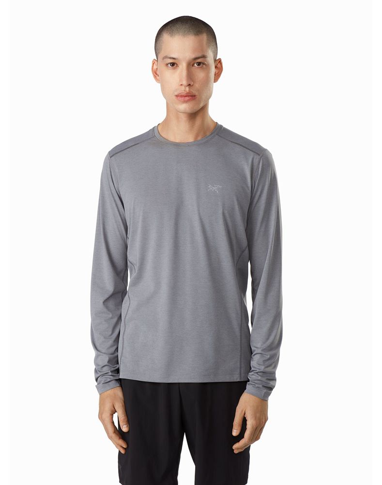 Arc'teryx Motus SL Crew Neck LS T-Shirt Mens - Grey