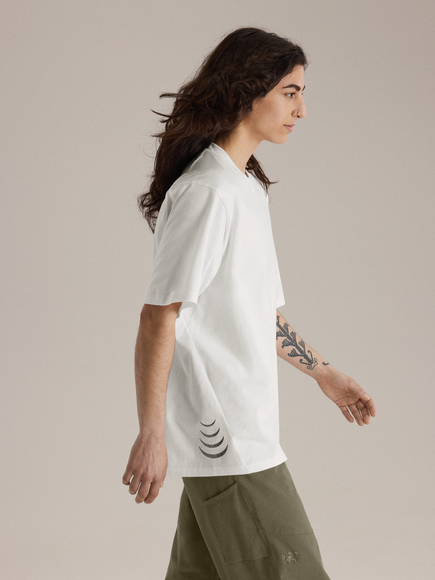 Walk Gently Cotton Salmon Skin Shirt SS Men's