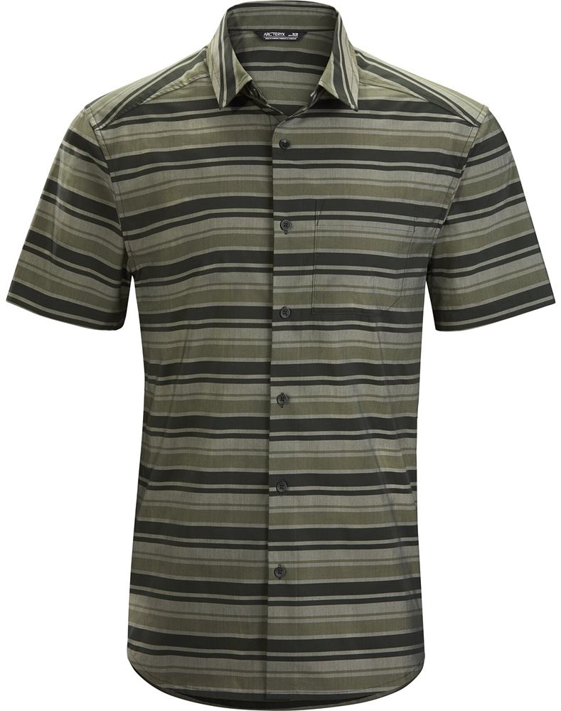 Arc'teryx Brohm Striped SS Shirt Mens - Green